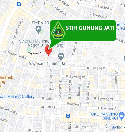 Lokasi dan Peta (Google Map) STIH Gunung Jati Tangerang Nomor